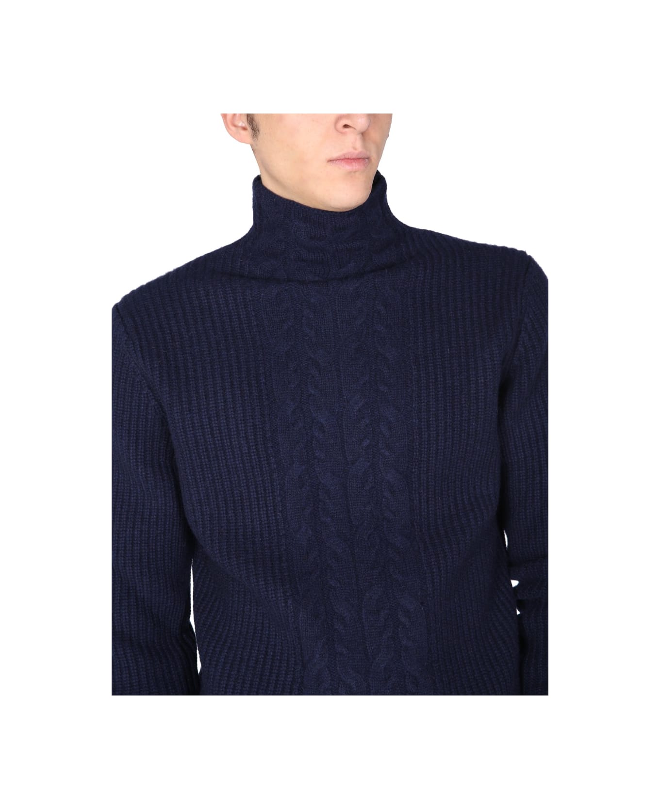 Ballantyne Turtle Neck Sweater - BLACK