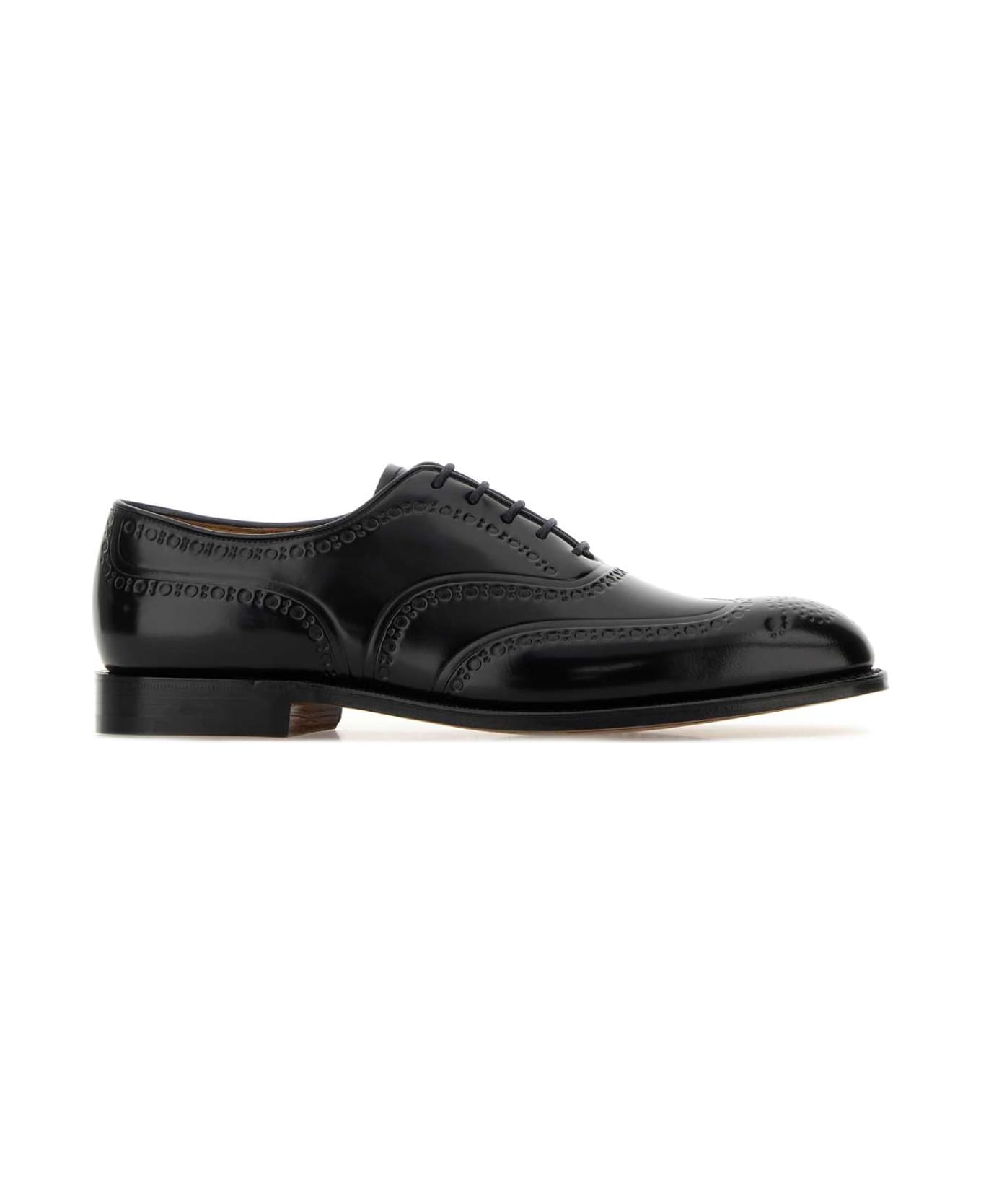 Church
s Black Leather Chetwynd Lace-up Shoes - Black