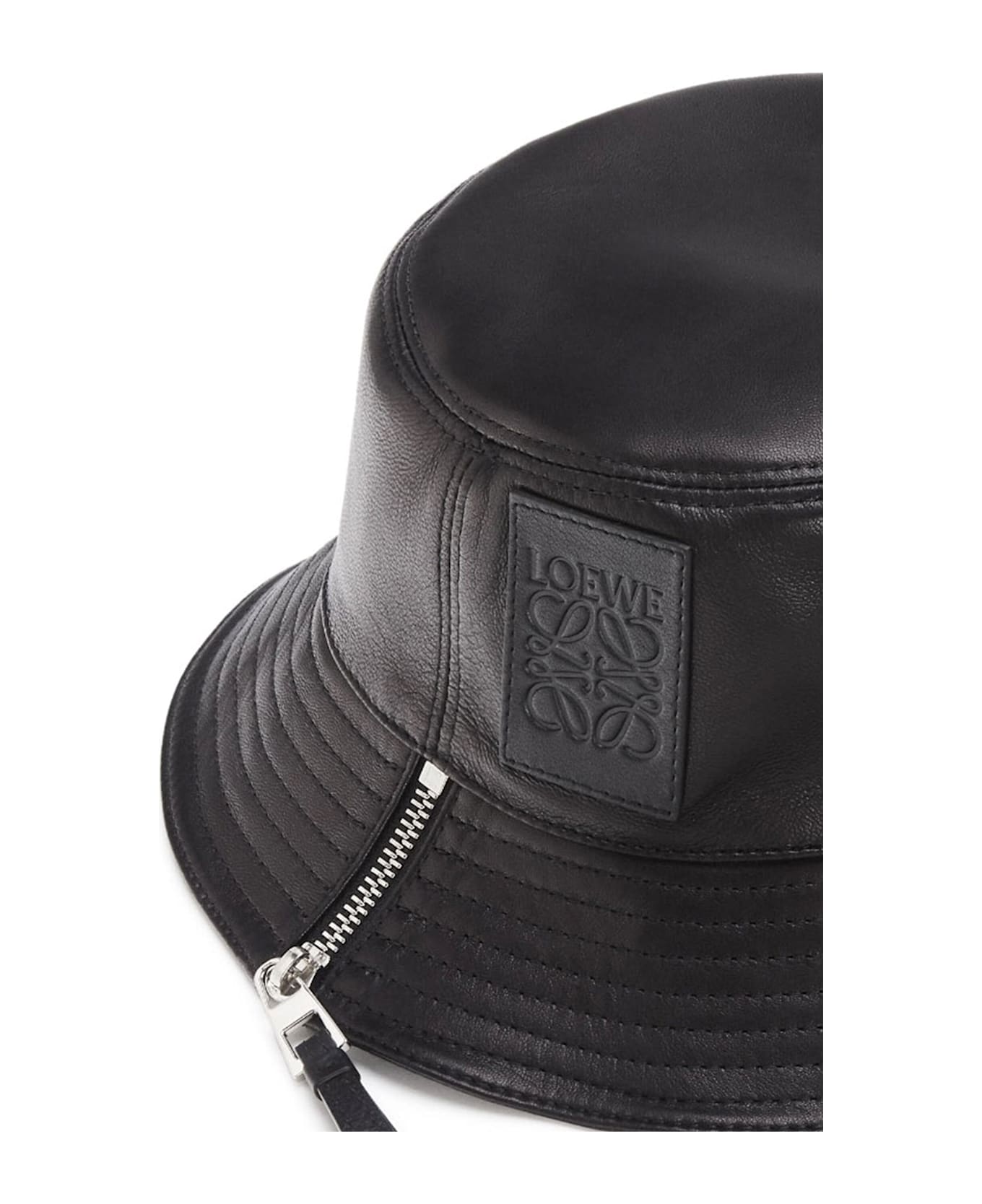 Loewe Leather Fisherman Hat - Black