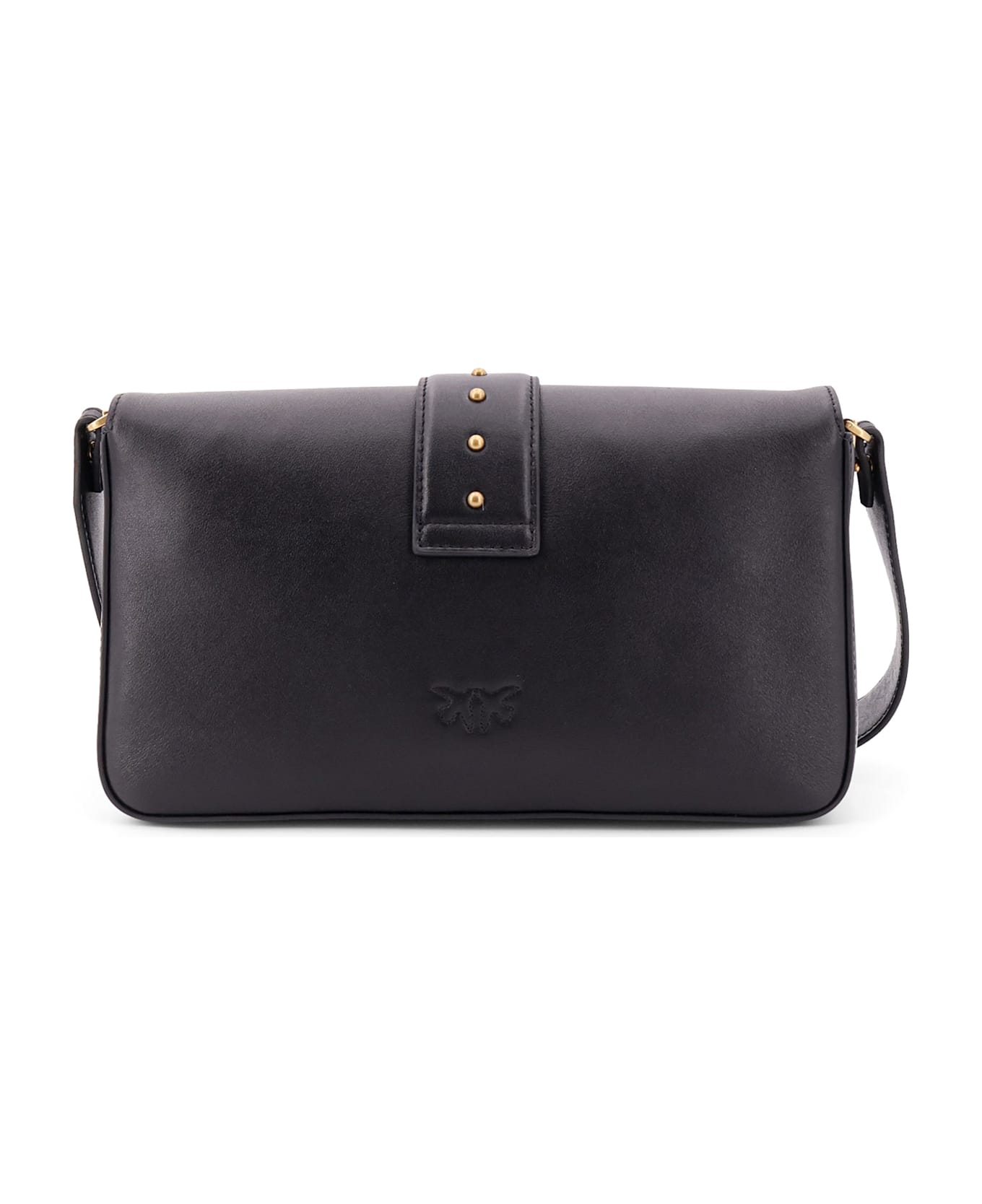 Pinko Love One Classic Shoulder Bag - Q Nero Antique Gold