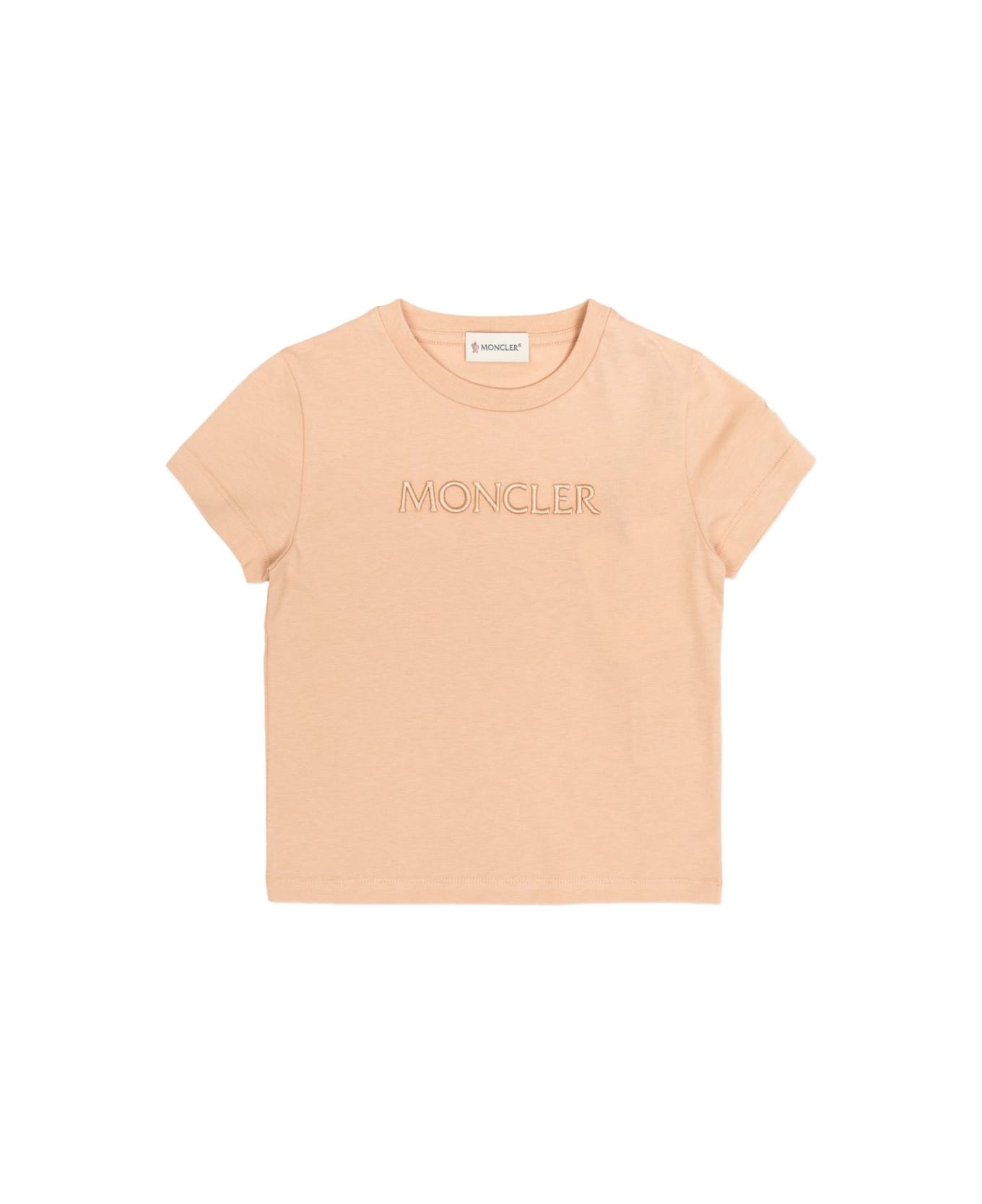 Moncler Enfant Cotton T-shirt - Beige