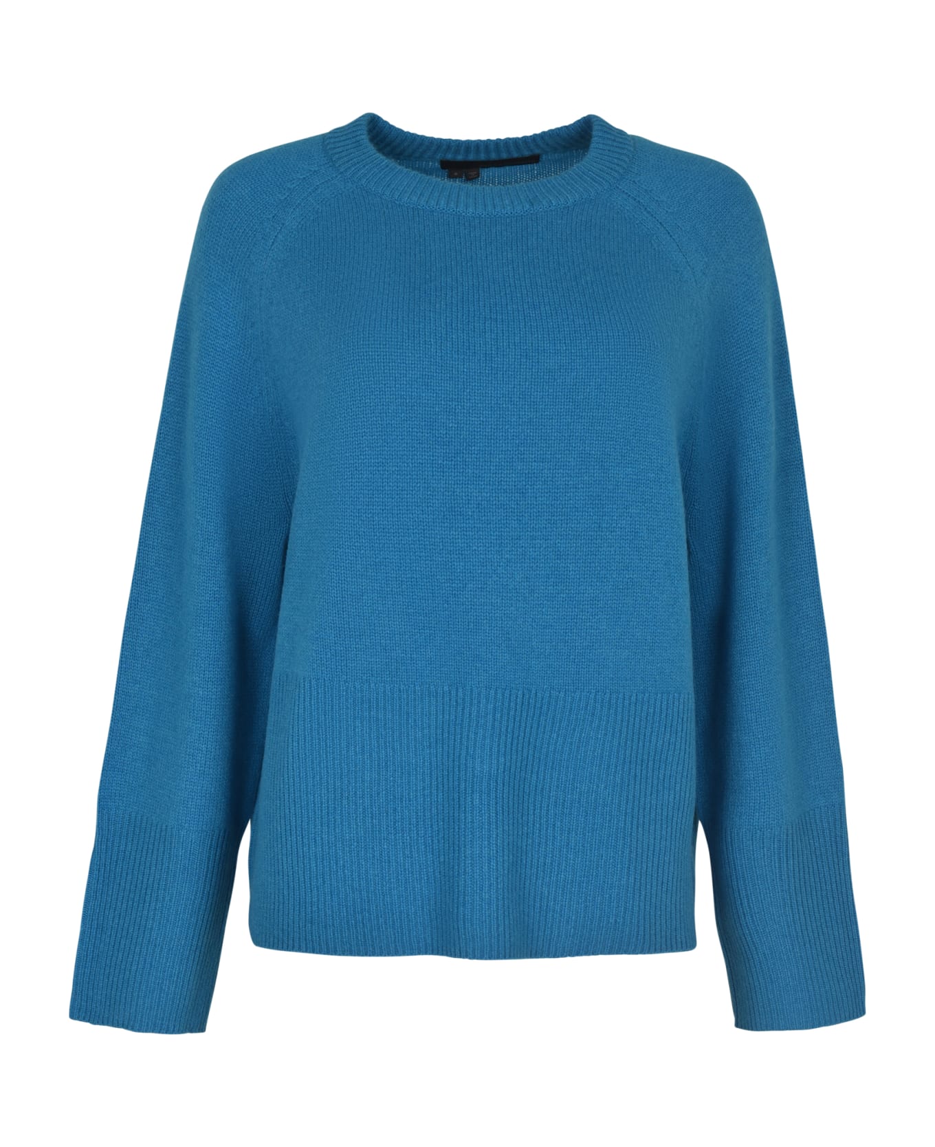 360Cashmere Rib Knit Sweater - Turquoise ニットウェア