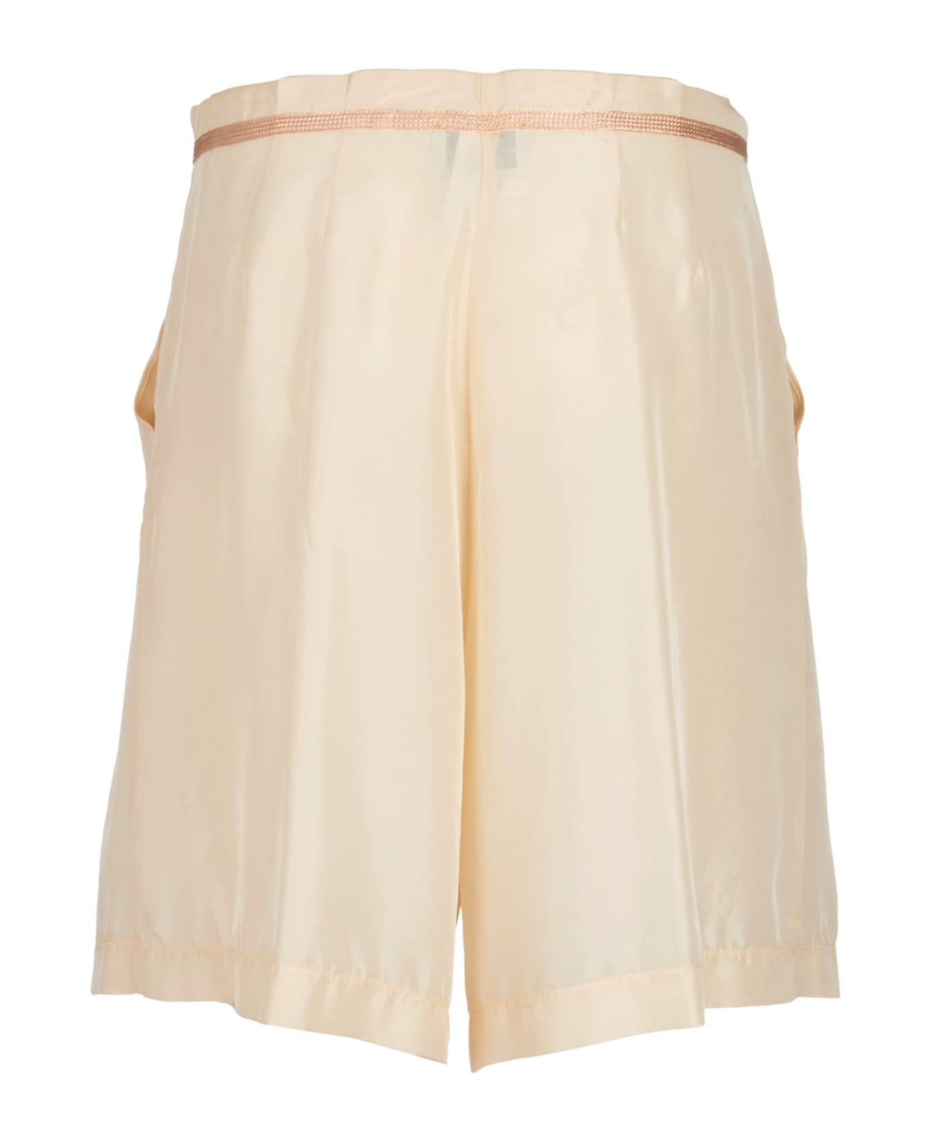 Forte_Forte Laced Shorts - Ivory ショートパンツ