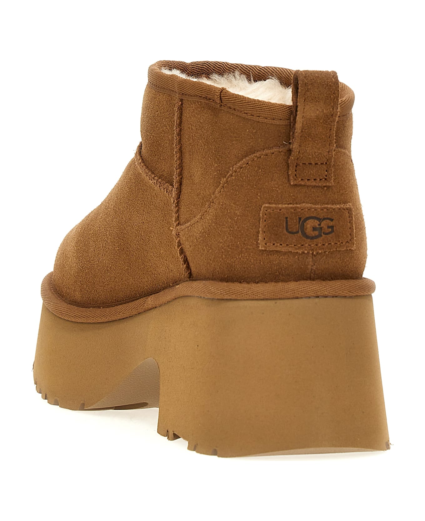 UGG 'classic Ultra Mini New Heights' Ankle Boots - Brown