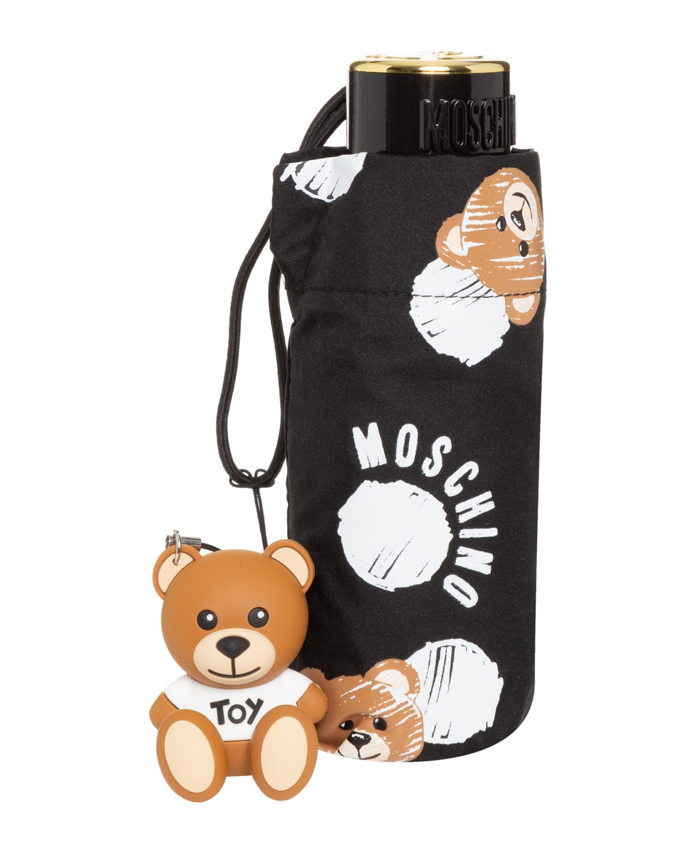 Moschino Pois And Bear Pois And Bear Umbrella - Black