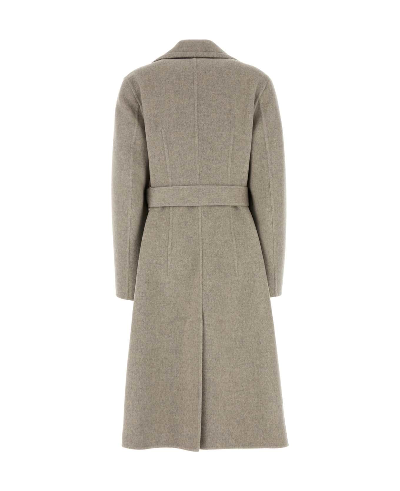 Bottega Veneta Cashmere Coat - RIVERBEDMELANGE