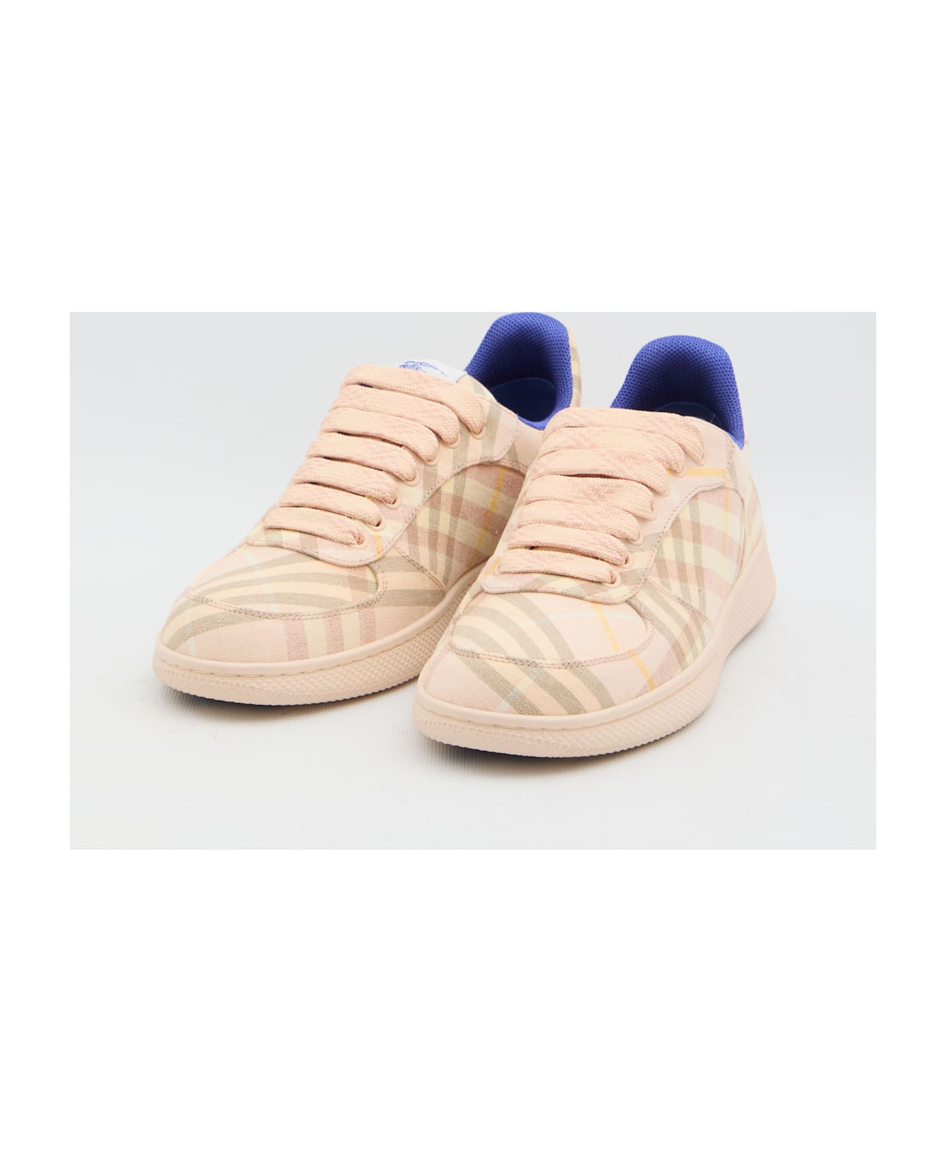 Burberry Check Terrace Sneakers - BEIGE