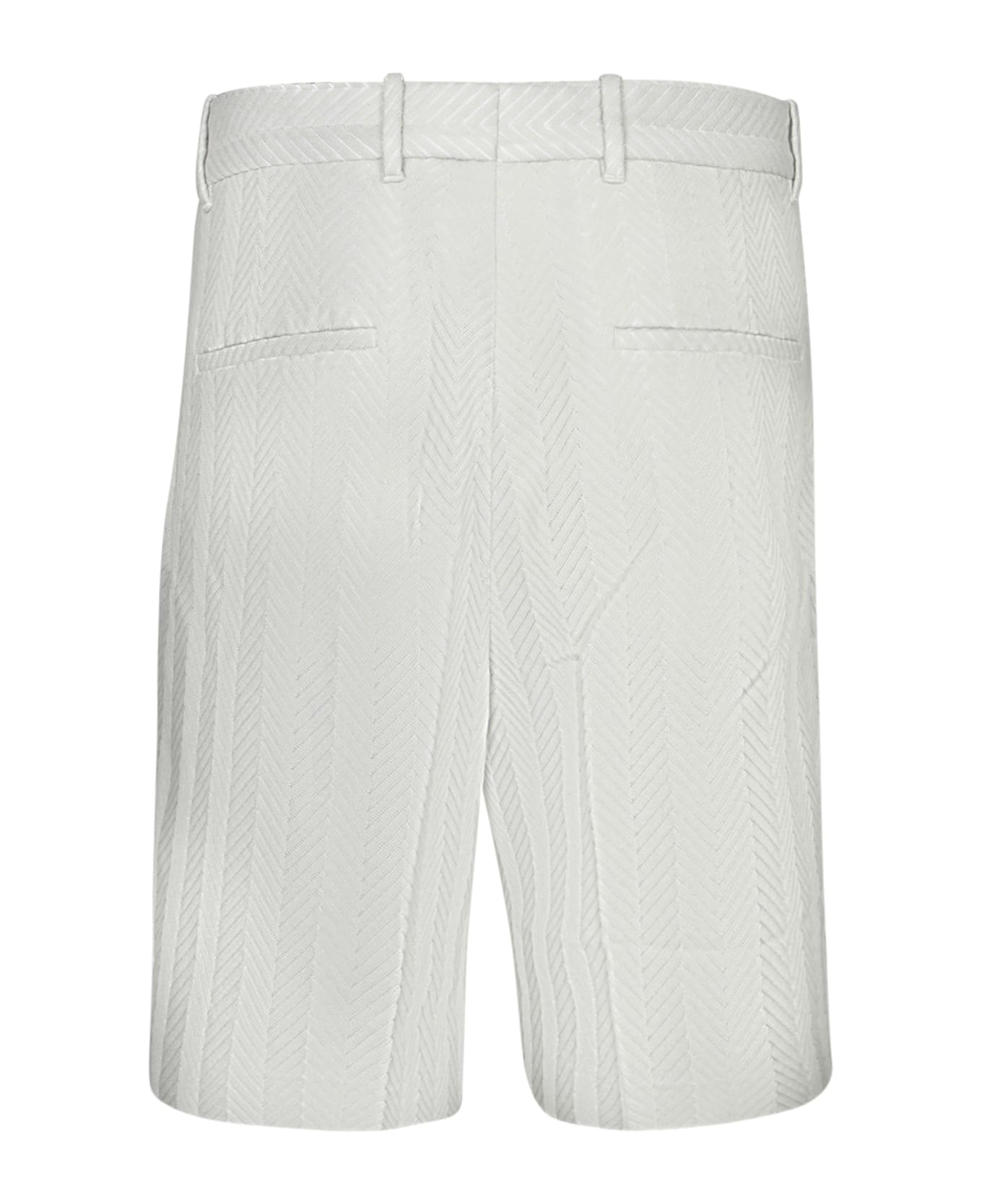 Missoni Zigzag Tonal Beige Bermuda Shorts - Beige