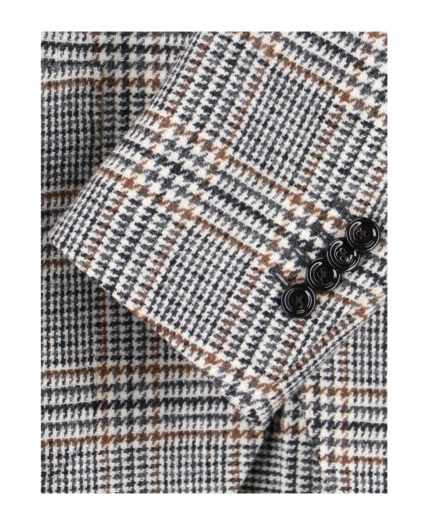 Lardini Single-breasted Virgin Wool Blazer - Multicolor