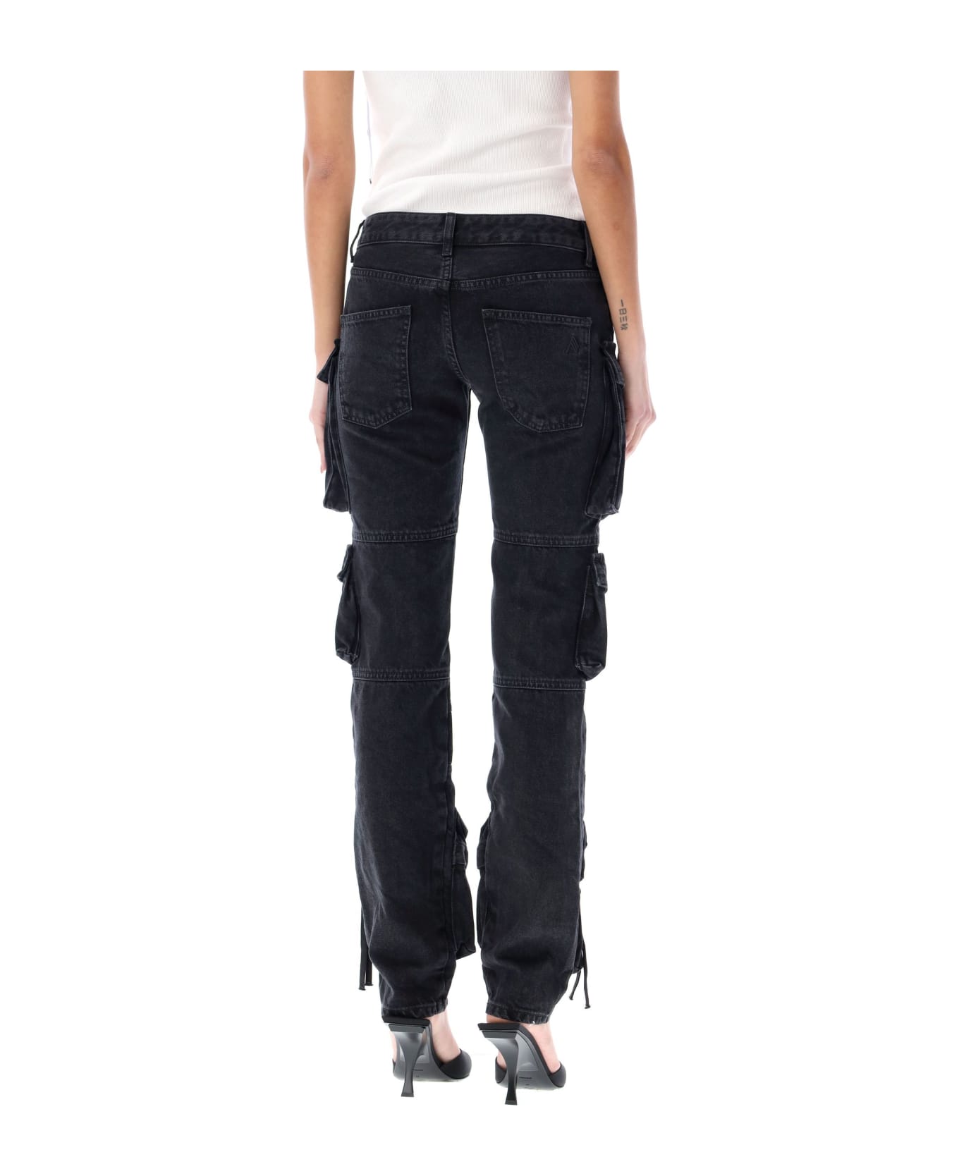 The Attico ''essie'' Cargo Jeans - BLACK
