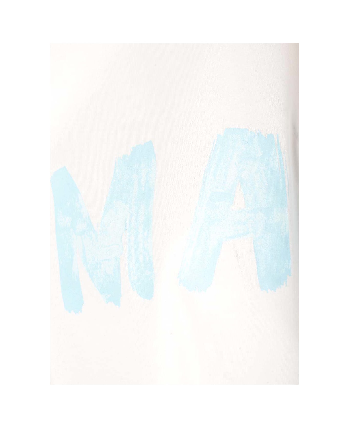 Marni Cropped Signature T-shirt - Bianco