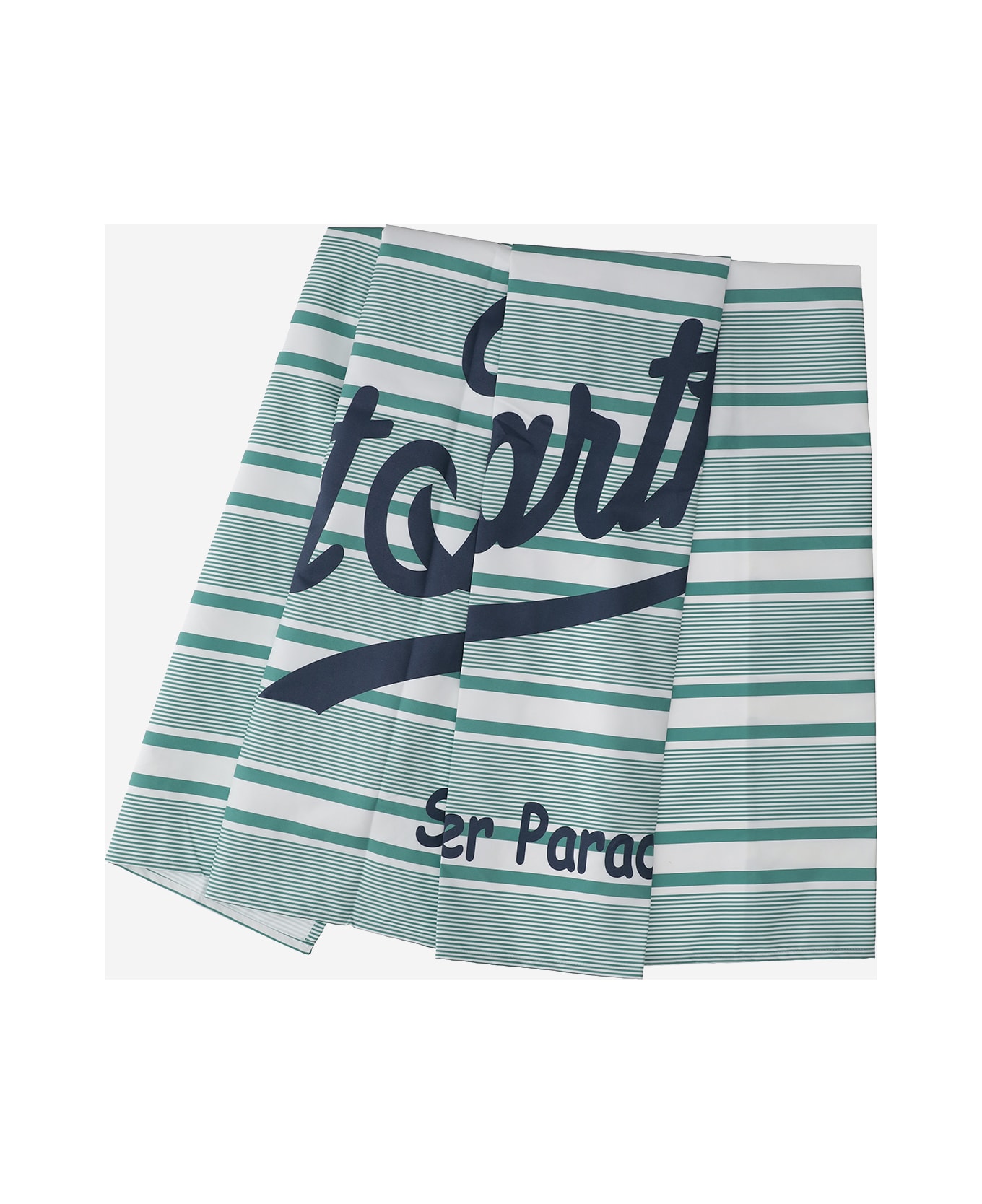 MC2 Saint Barth Aidan Microfiber Beach Towel With Striped Pattern - Red