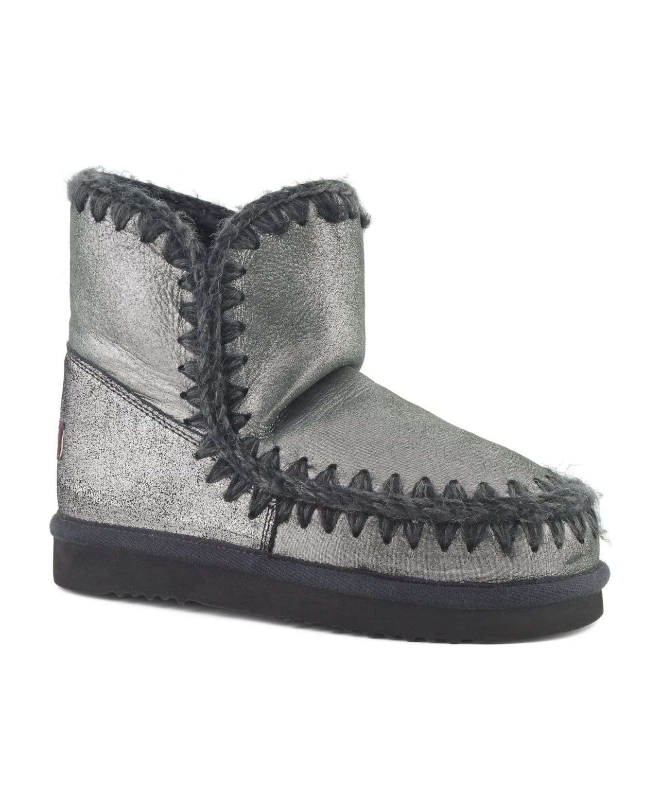 Mou Microglitter Black Double-face Sheepskin Eskimo 18 - Black