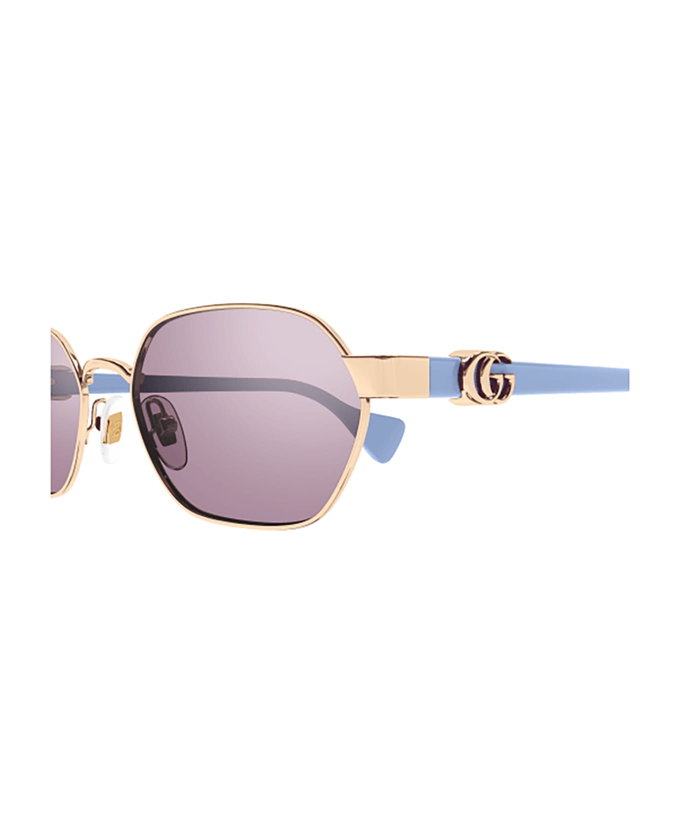 Gucci Eyewear GG1593S Sunglasses crystal - Gold Violet Violet
