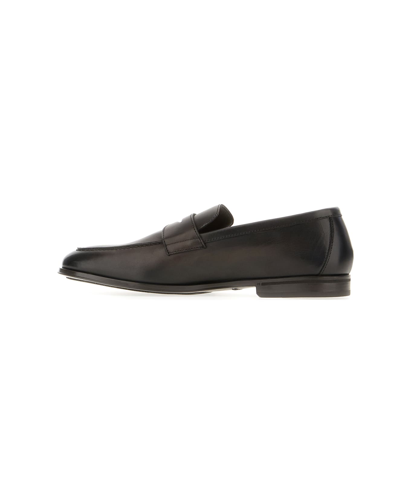 Doucal's Dark Brown Leather Loafers - T.MORO SCURO