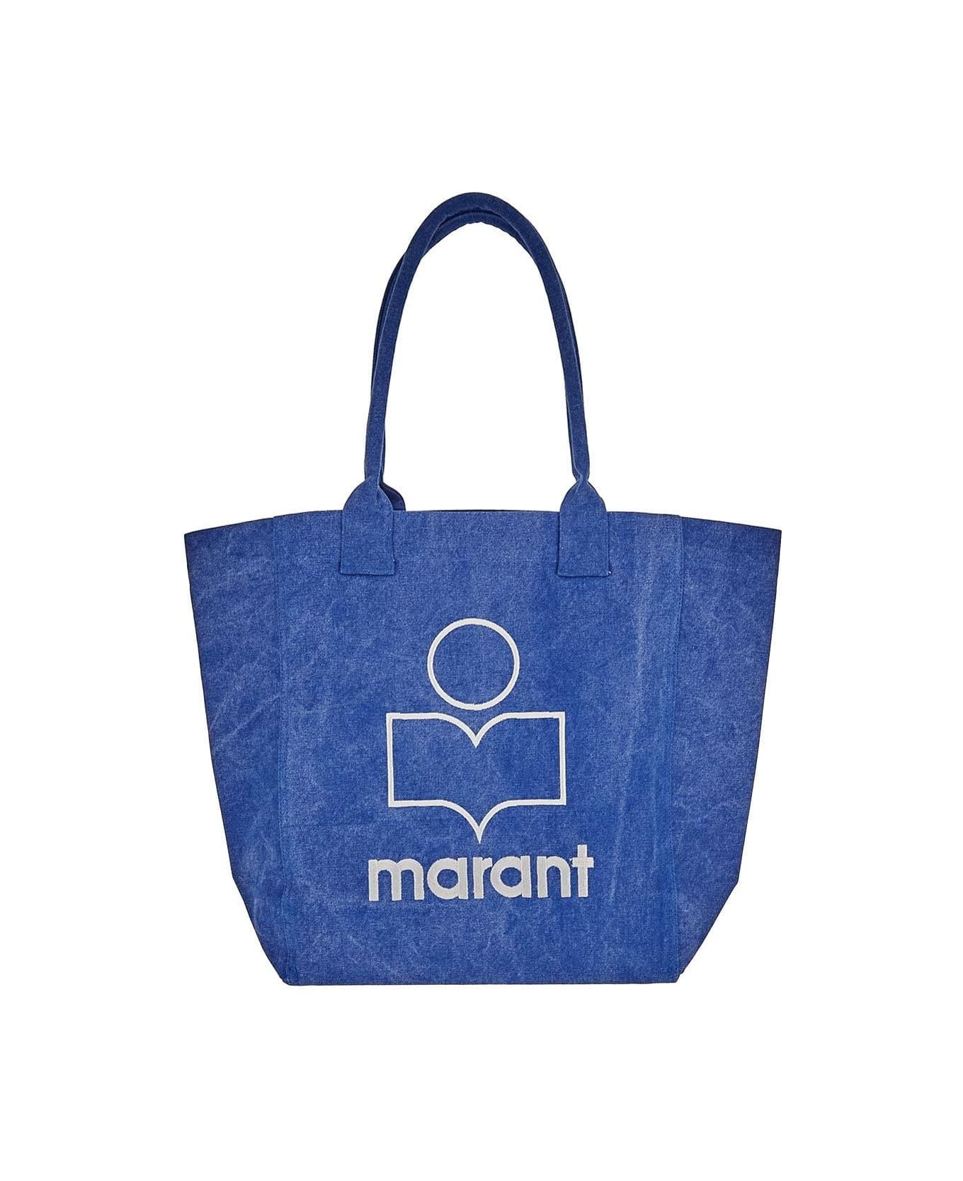 Isabel Marant Yenky Logo Tote Bag - Blue