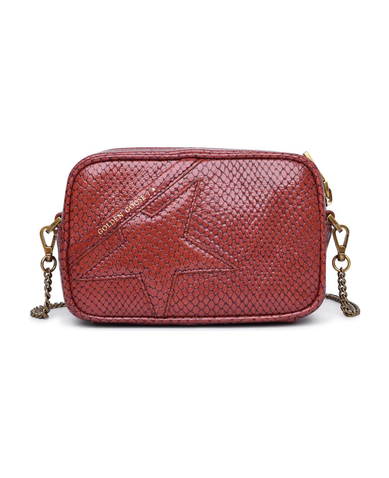 Golden Goose 'star' Mini Bag In Brown Leather - Red ショルダーバッグ