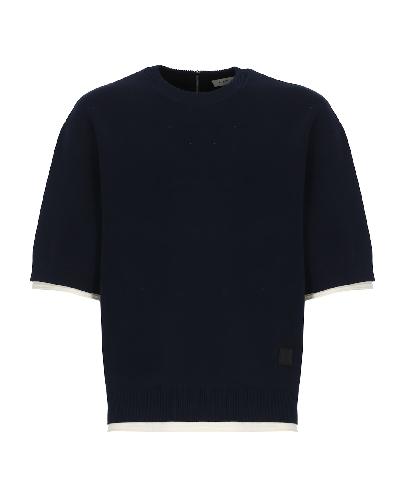 Lanvin Cotton Sweater - Navy Blue