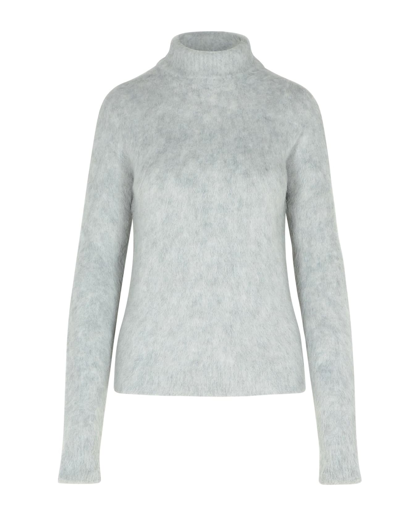 SportMax 'elgar Light Grey Alpaca Blend Sweater - Grey