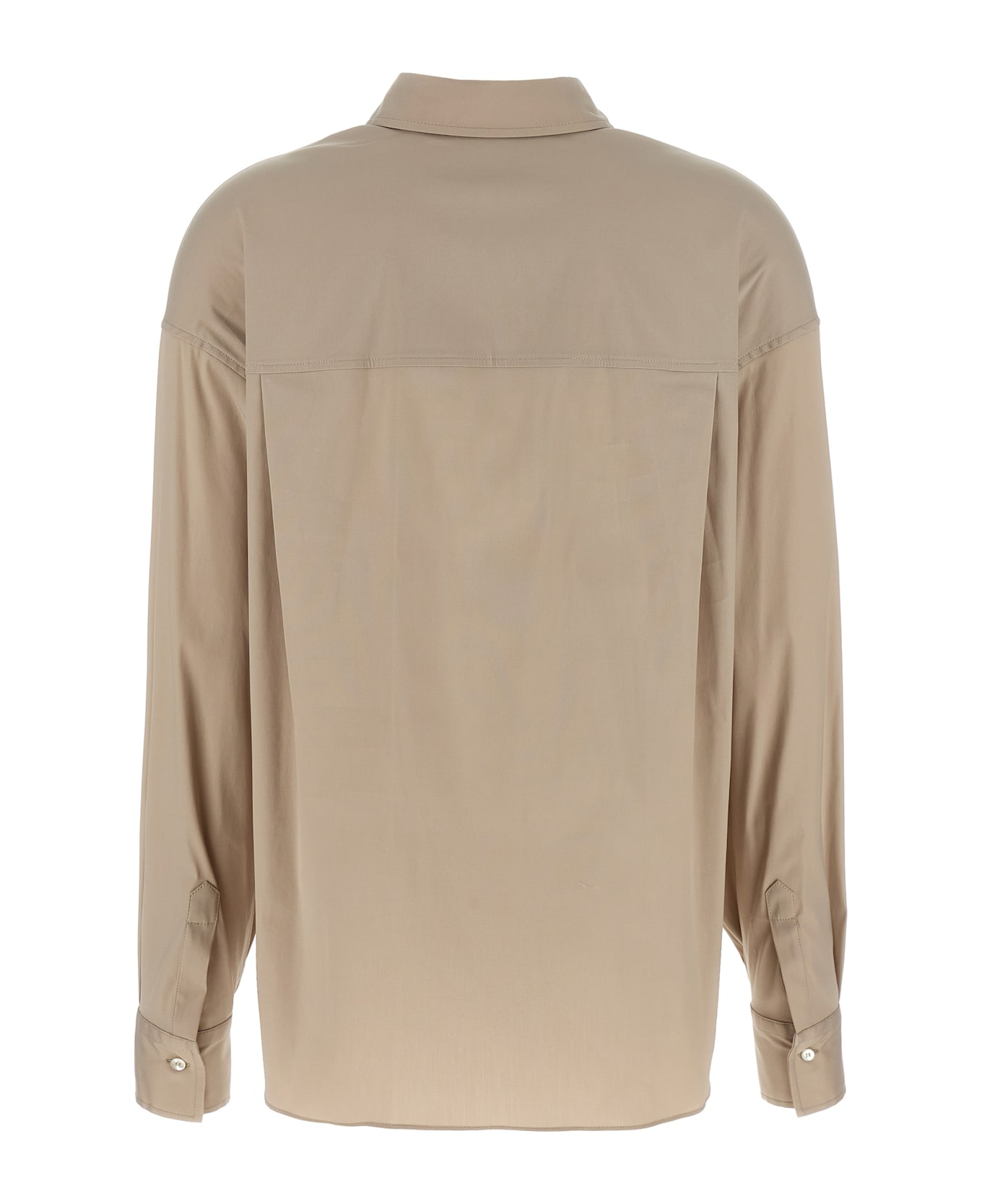 Brunello Cucinelli V-neck Shirt Monile - Beige