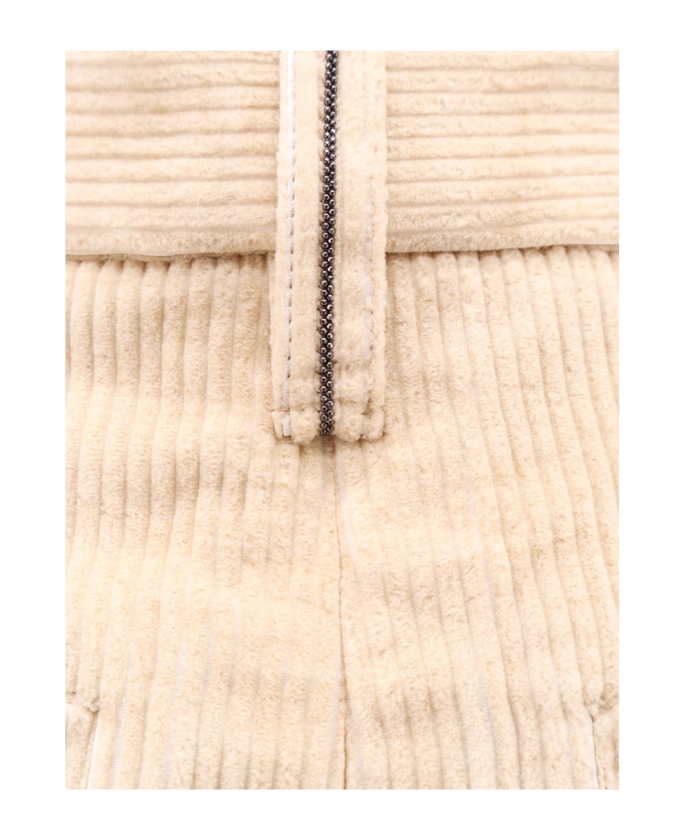 Brunello Cucinelli Beige Cotton Pants - Beige