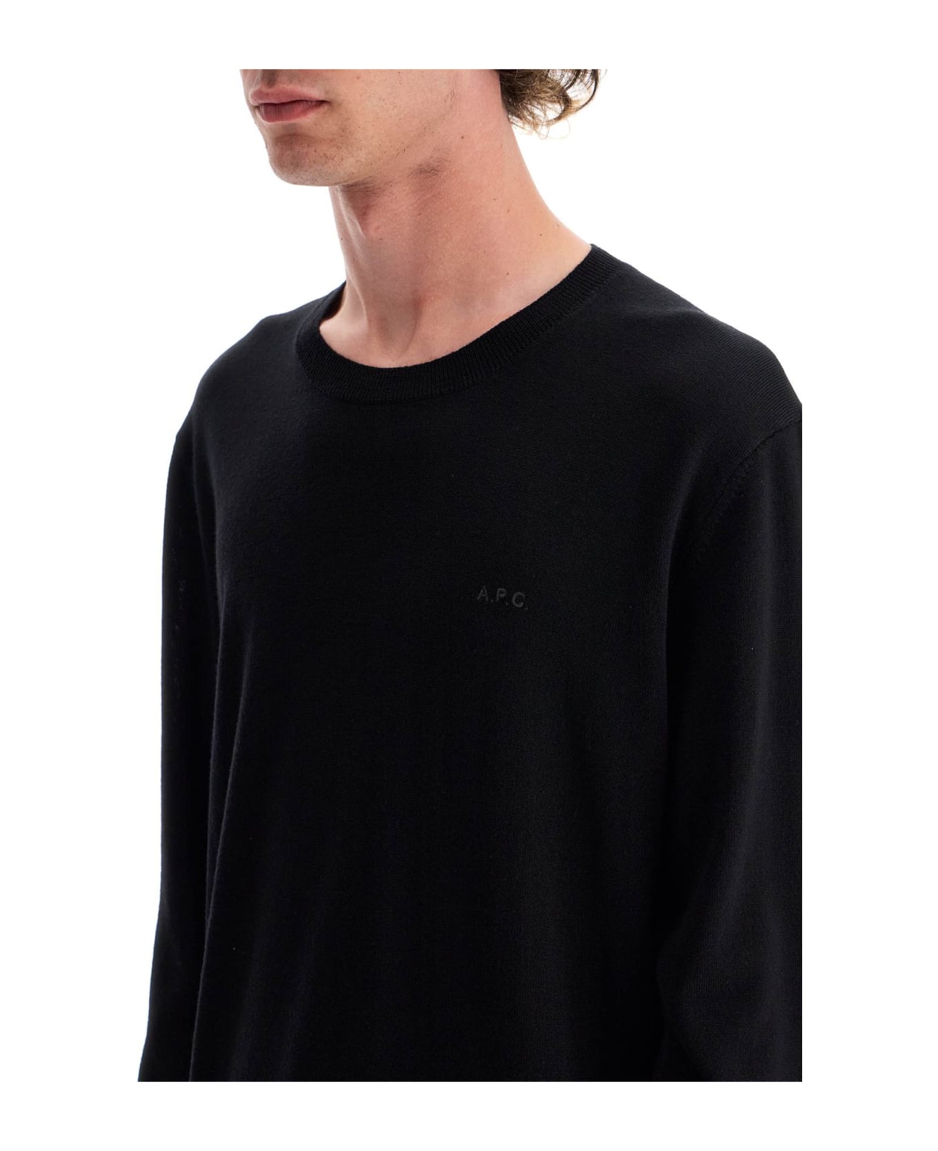 A.P.C. Wool Crewneck Pullover - NOIR (Black)