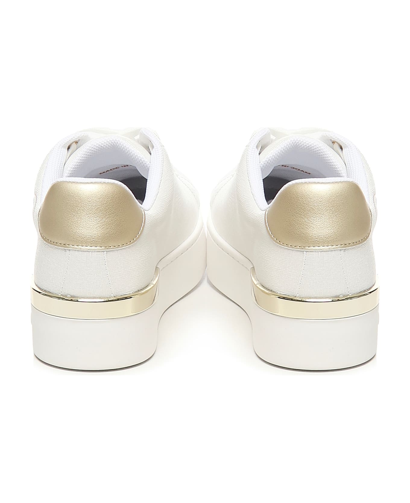 Liu-Jo Saffiano Trainer With Logo - White