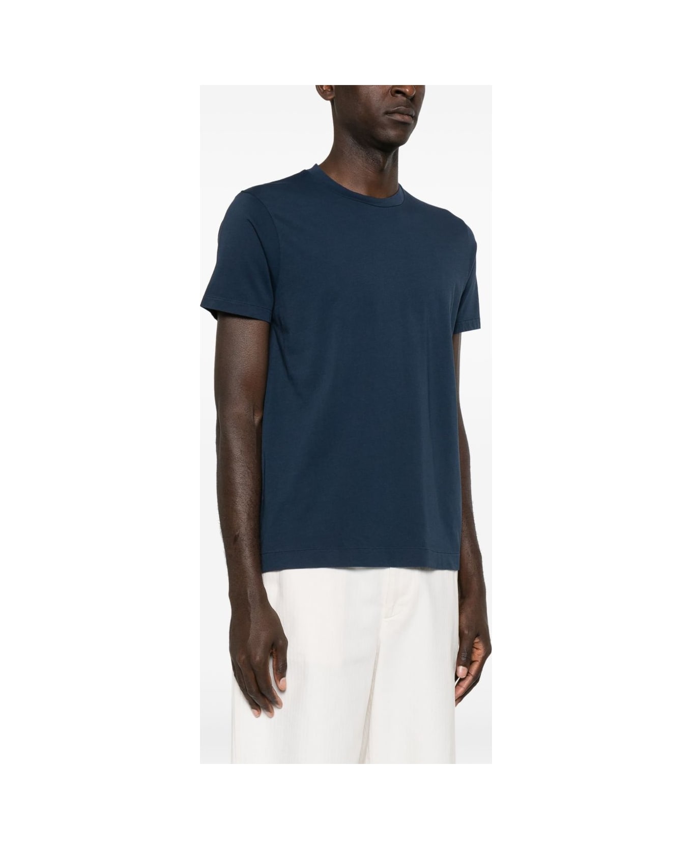 Finamore Cotton T-shirt - Blue
