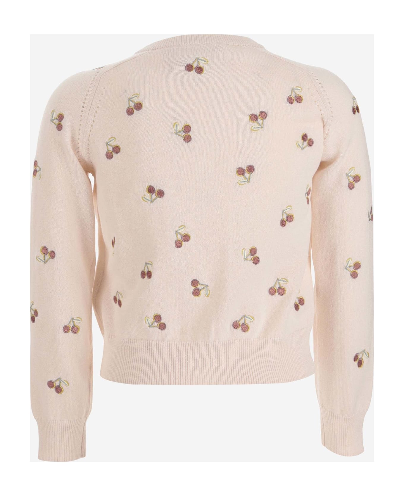 Bonpoint Aizoon Cotton Cardigan - Pink ニットウェア＆スウェットシャツ