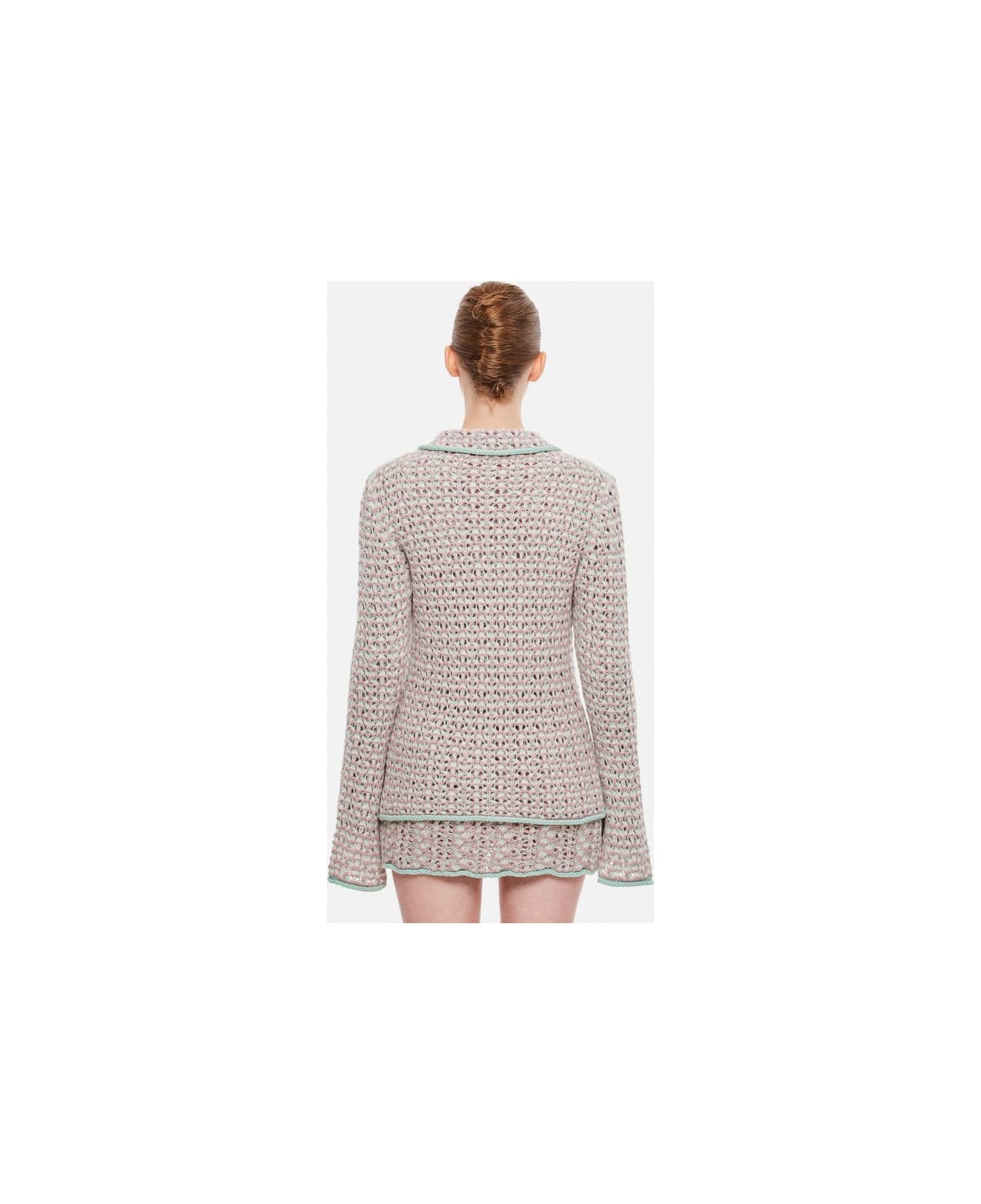 Marco Rambaldi Multicolor Braided Knitted Shirt - Rose