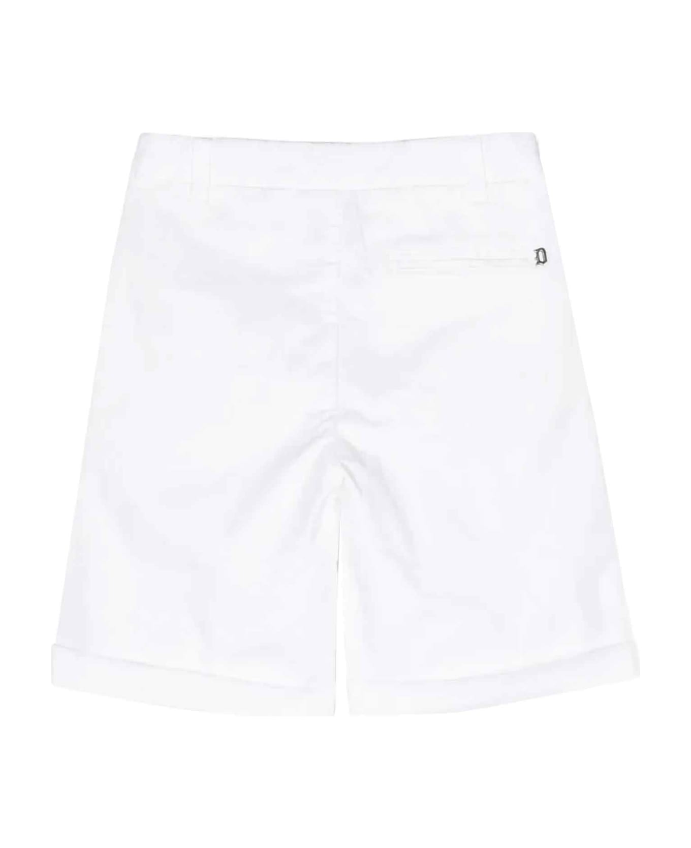 Dondup White Shorts Boy - Bianco