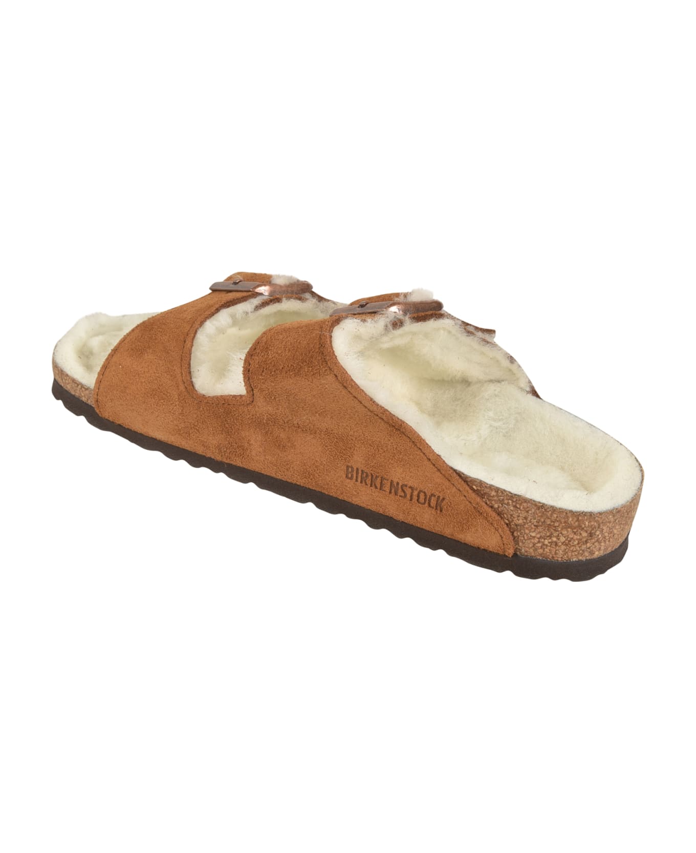 Birkenstock Arizona Shearling Sandals - Milk
