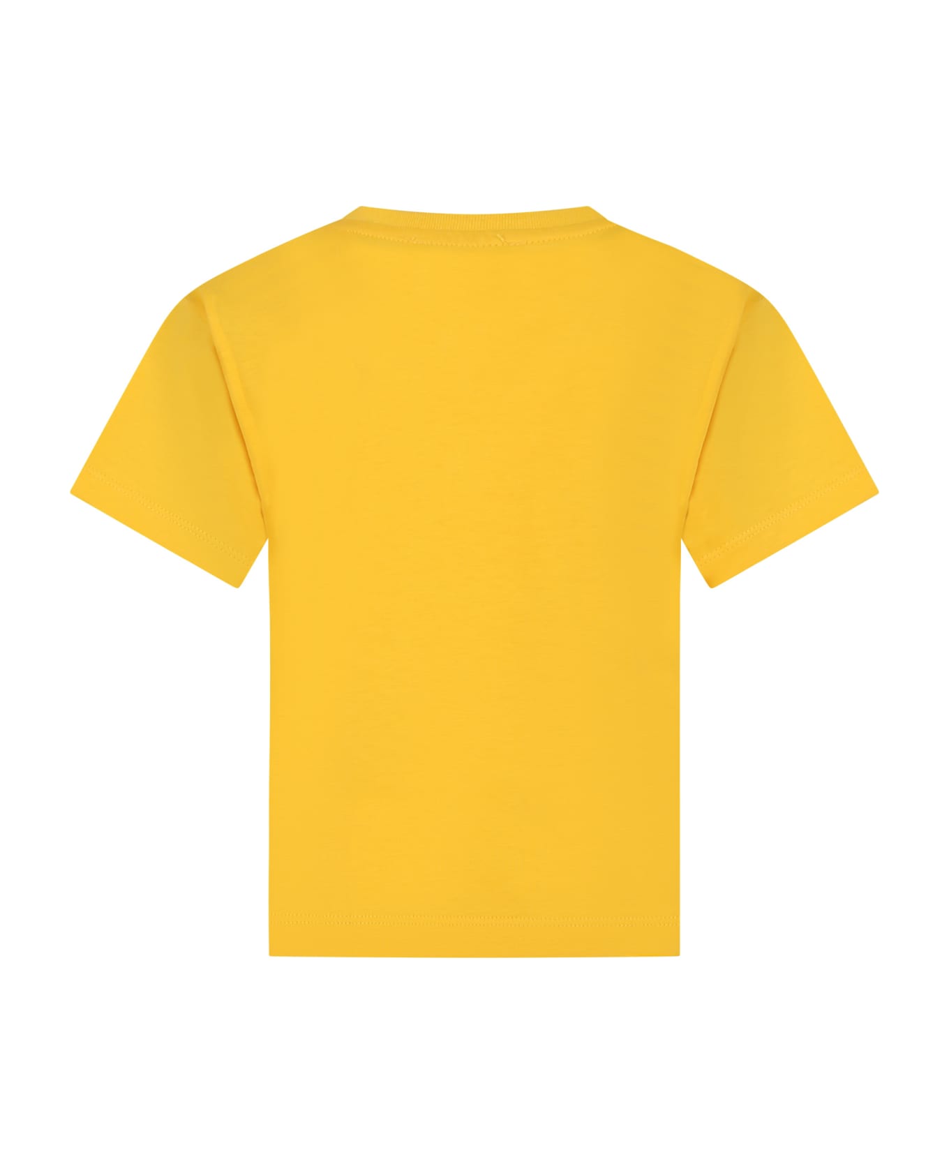 Kenzo Kids Yellow T-shirt For Girl With Flower - Giallo Tシャツ＆ポロシャツ
