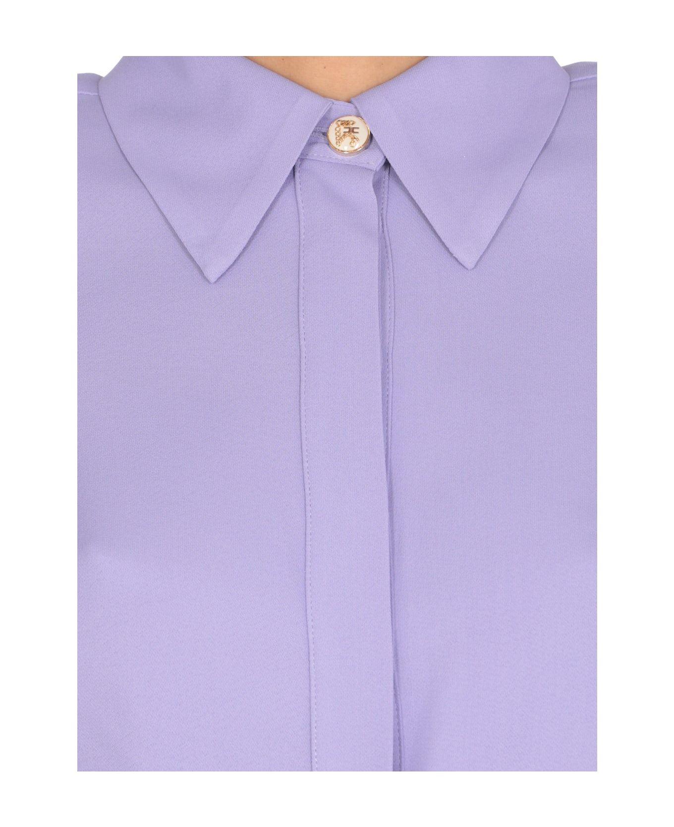 Elisabetta Franchi Georgette Shirt - Purple