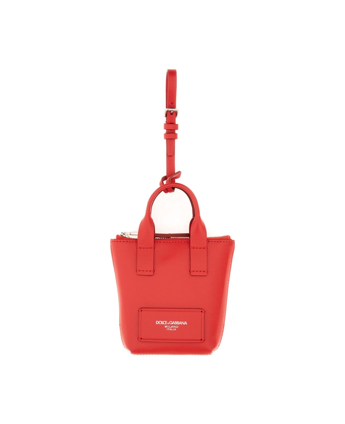 Dolce & Gabbana Leather "minibag" Charm - RED