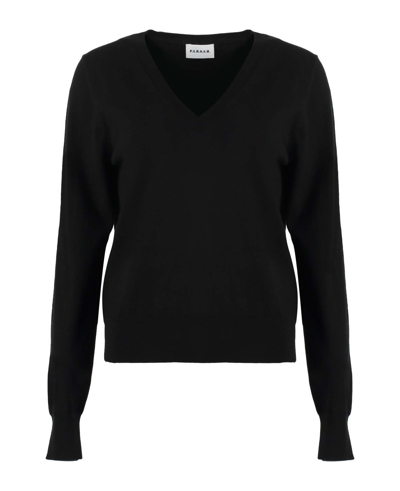 Parosh Fine-knit Sweater - black