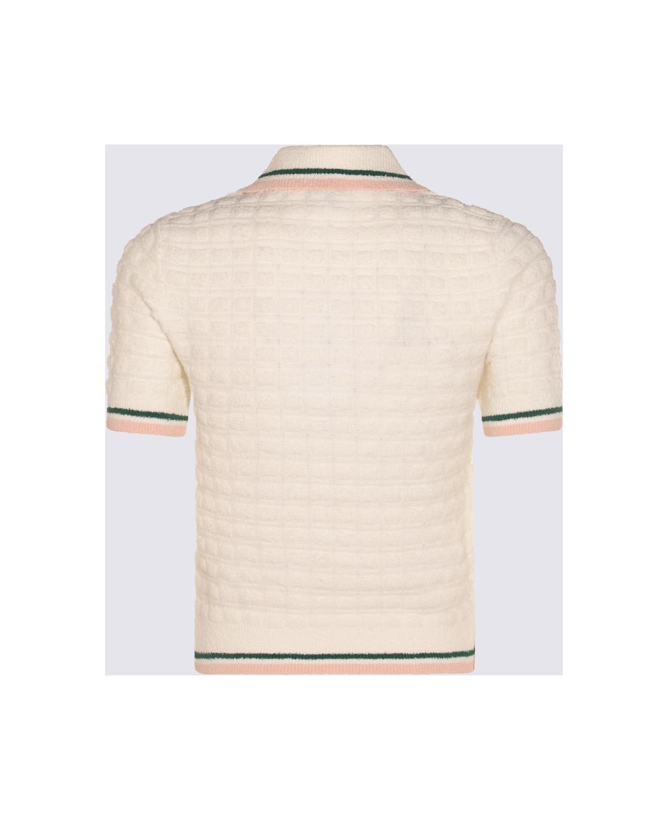 Casablanca White Cotton Polo Shirt