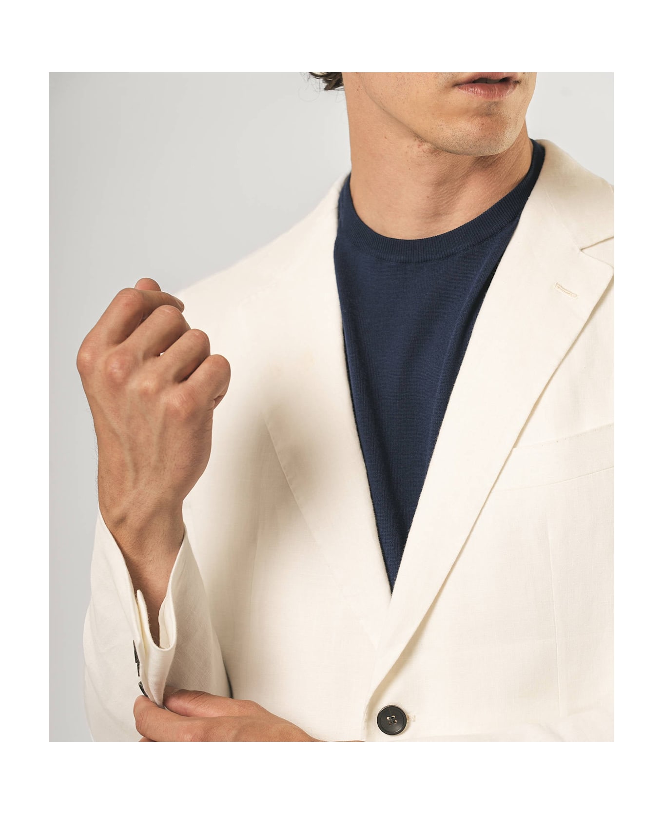 Larusmiani Handmade Jacket Jean Jacket - White