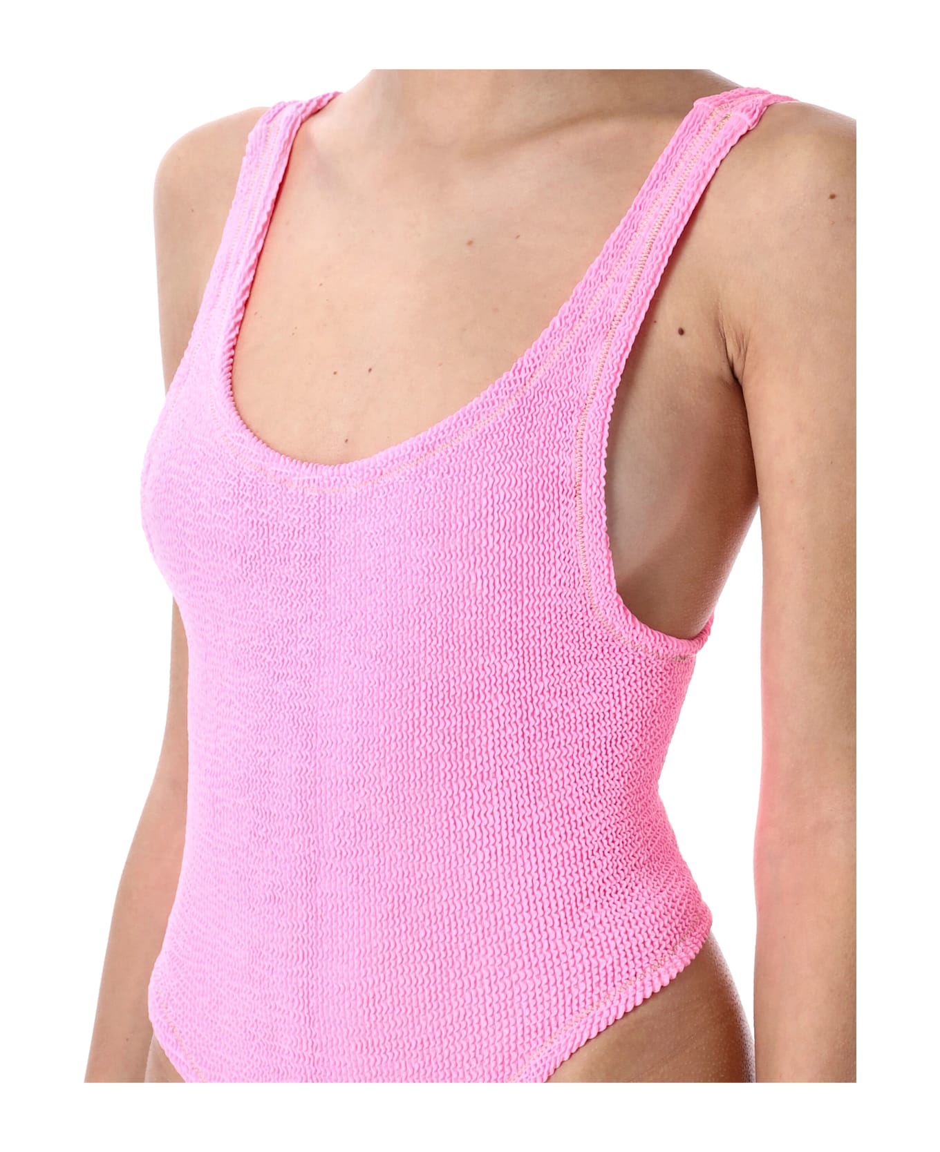 Reina Olga Ruby Scrunch Swimsuit - HOT PINK