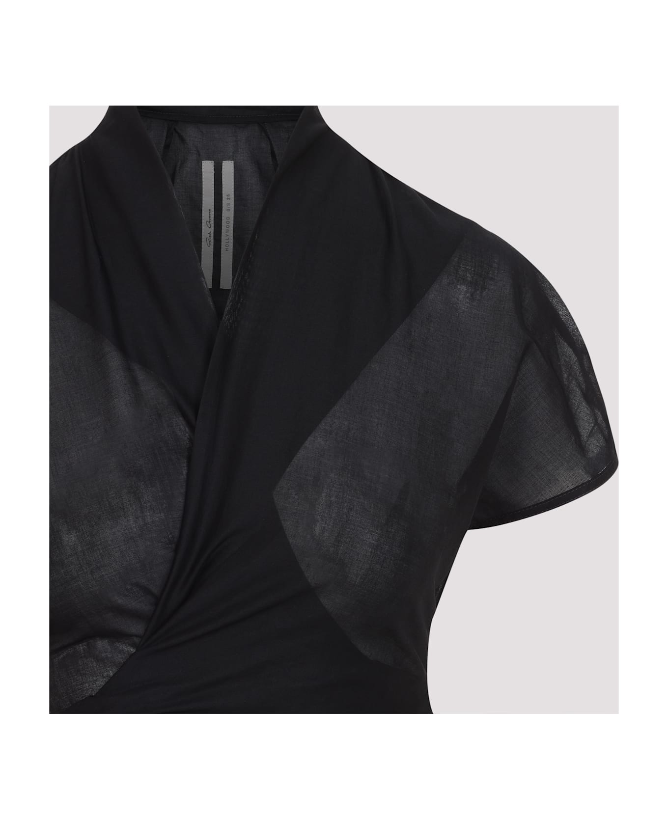 Rick Owens Laura V-neck Top - Black