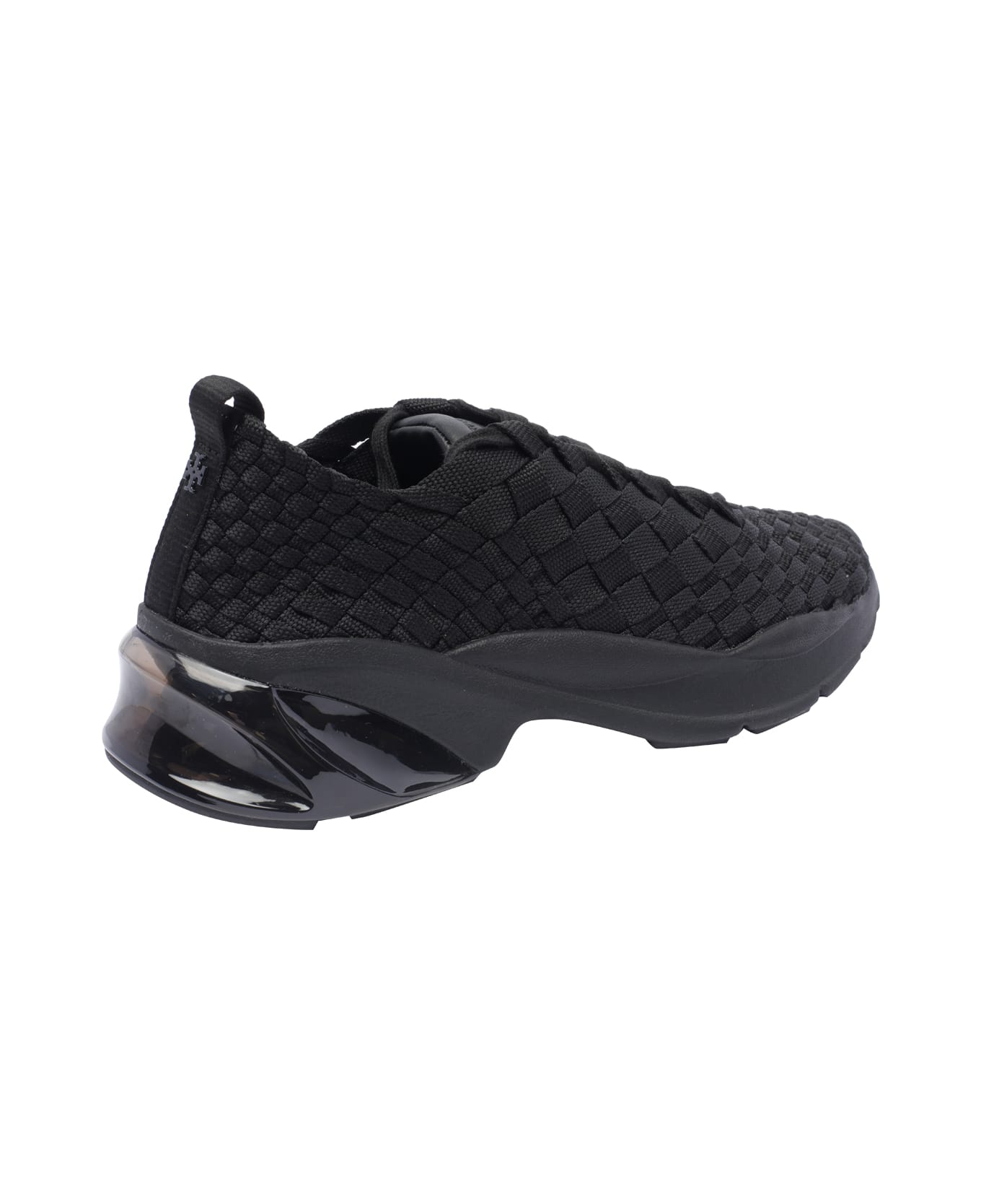 Tory Burch Good Luck Woven Trainers - Black
