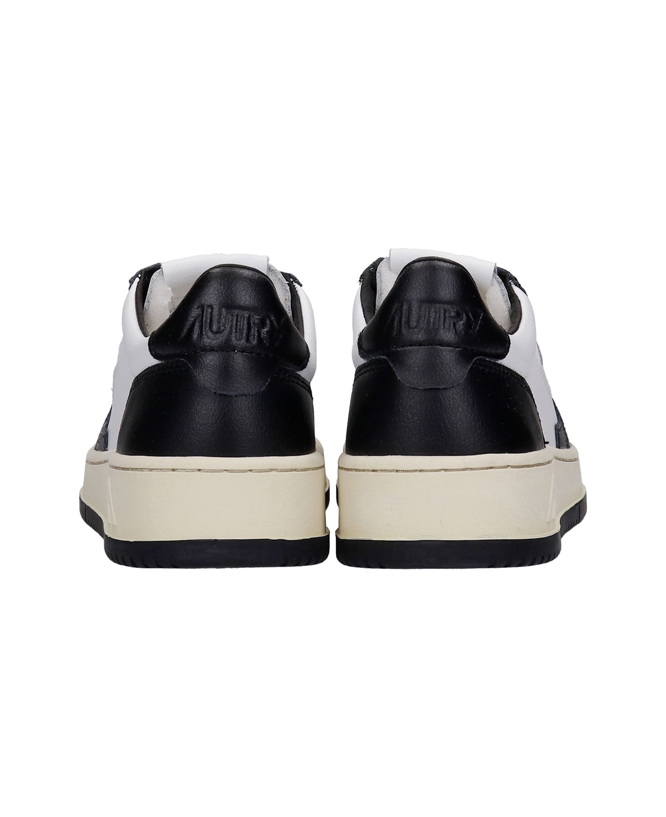 Autry 01 Sneakers In White Leather - WHITE/BLACK