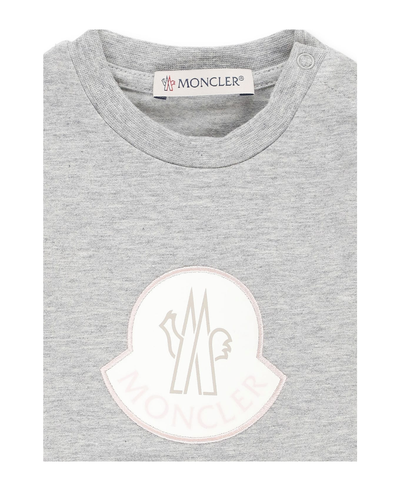 Moncler T-shirt With Logo - Grey