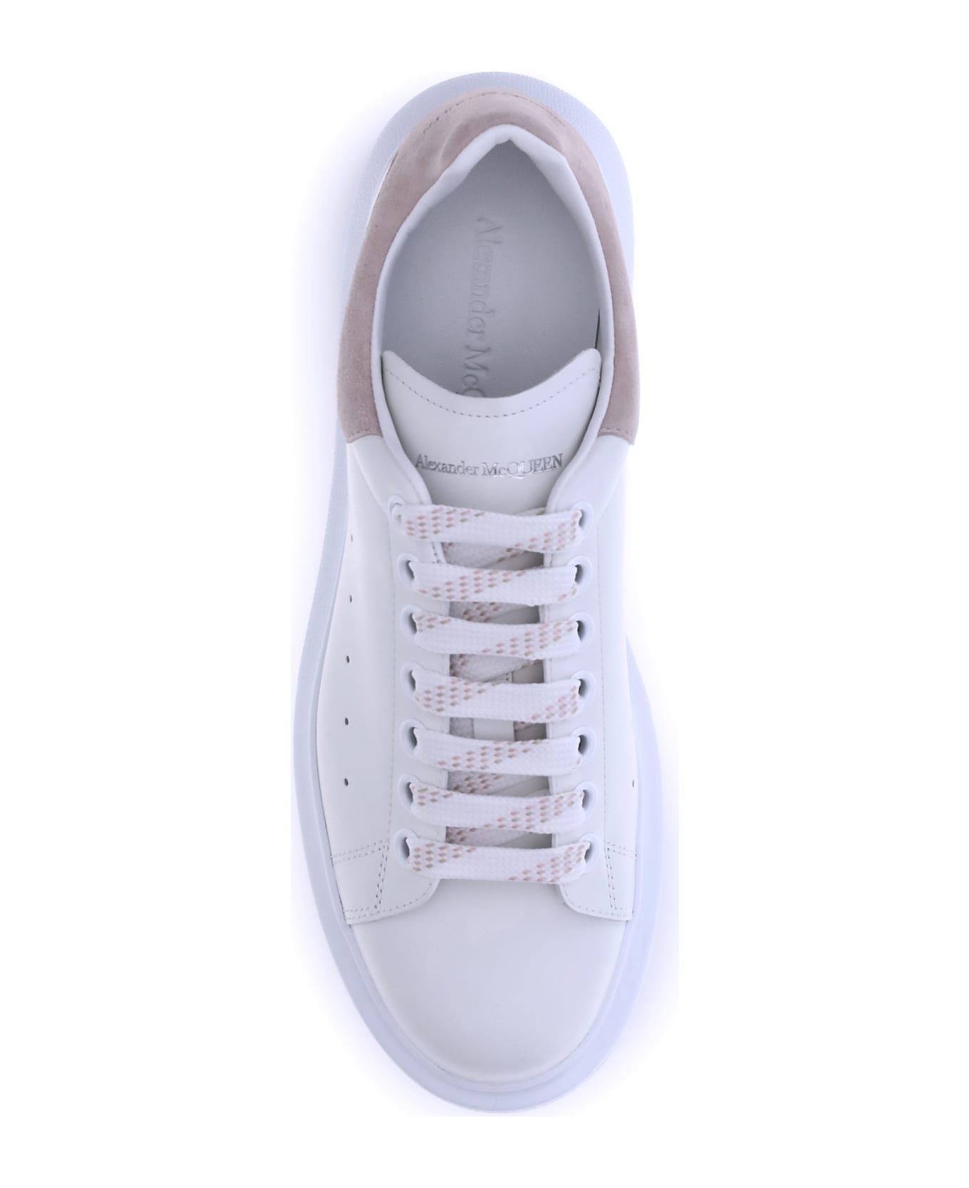 Alexander McQueen Leather Sneakers - WHITE