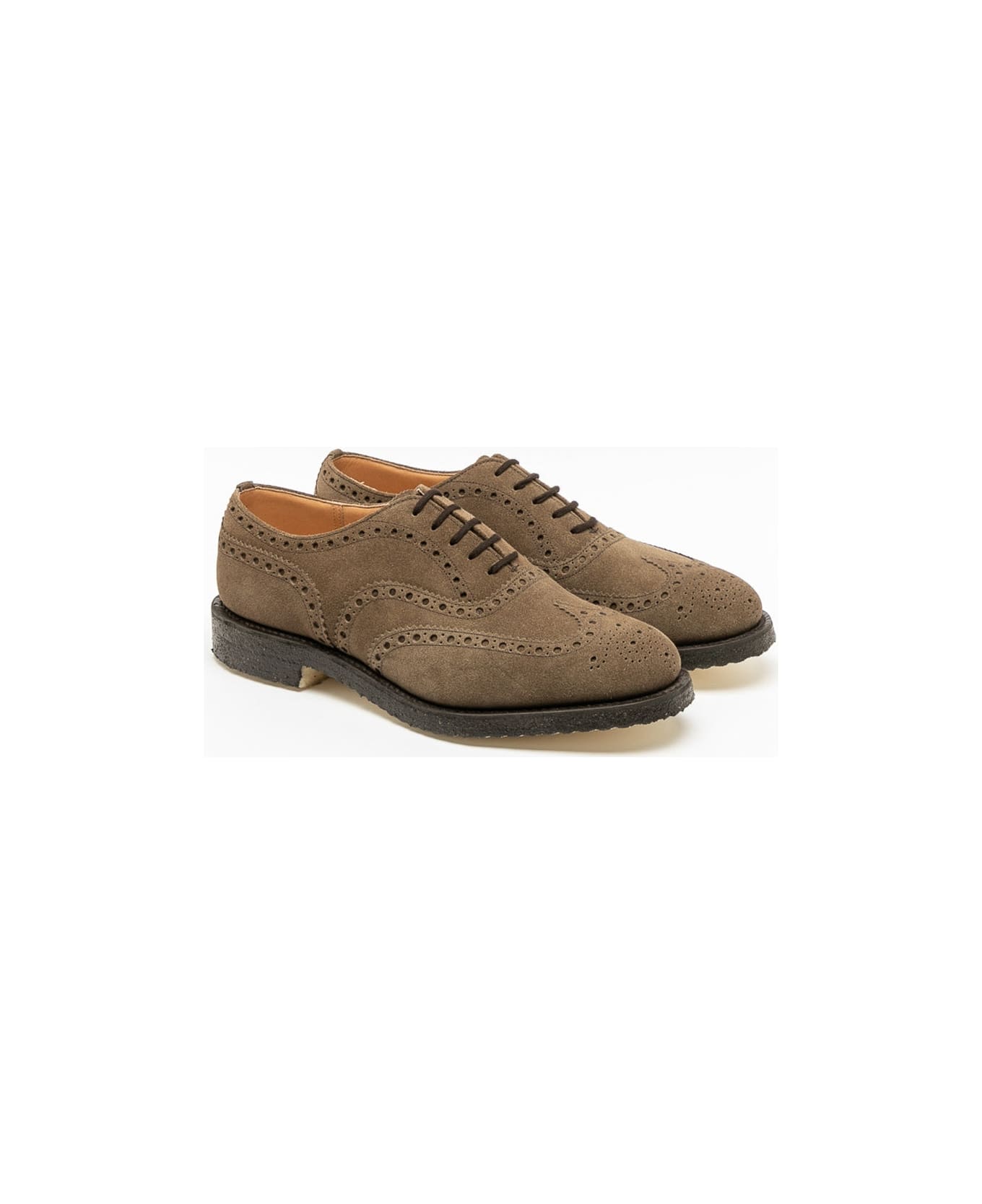 Church's Fairfield 81 Mud Castoro Suede Oxford Shoe (fitting G) - Beige