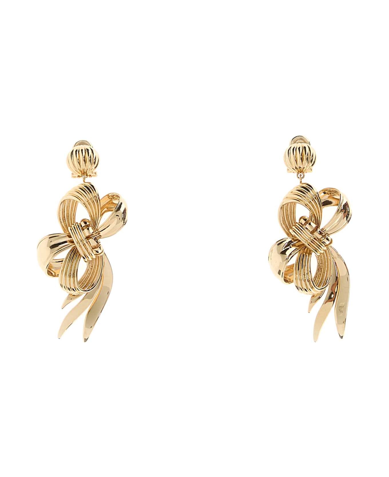 Miu Miu Gold Metal Earrings - ORO