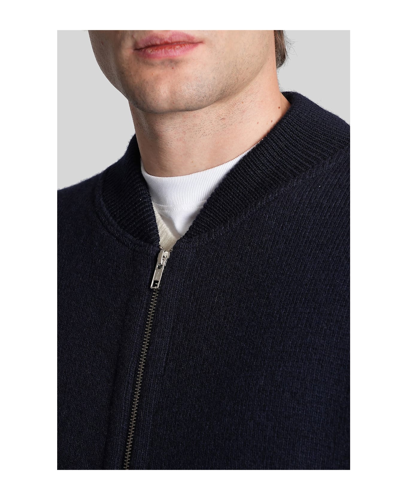 Mauro Grifoni Knitwear In Blue Wool - blue