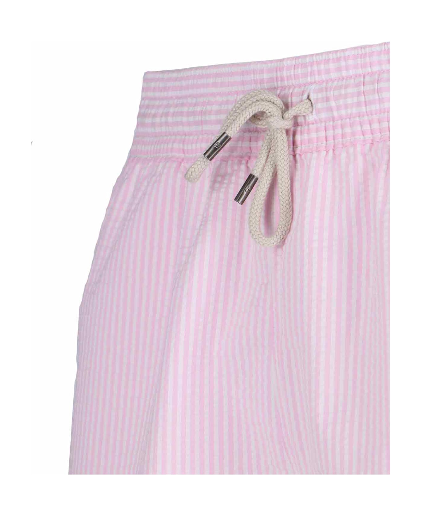 Ralph Lauren Striped Swim Shorts - Pink