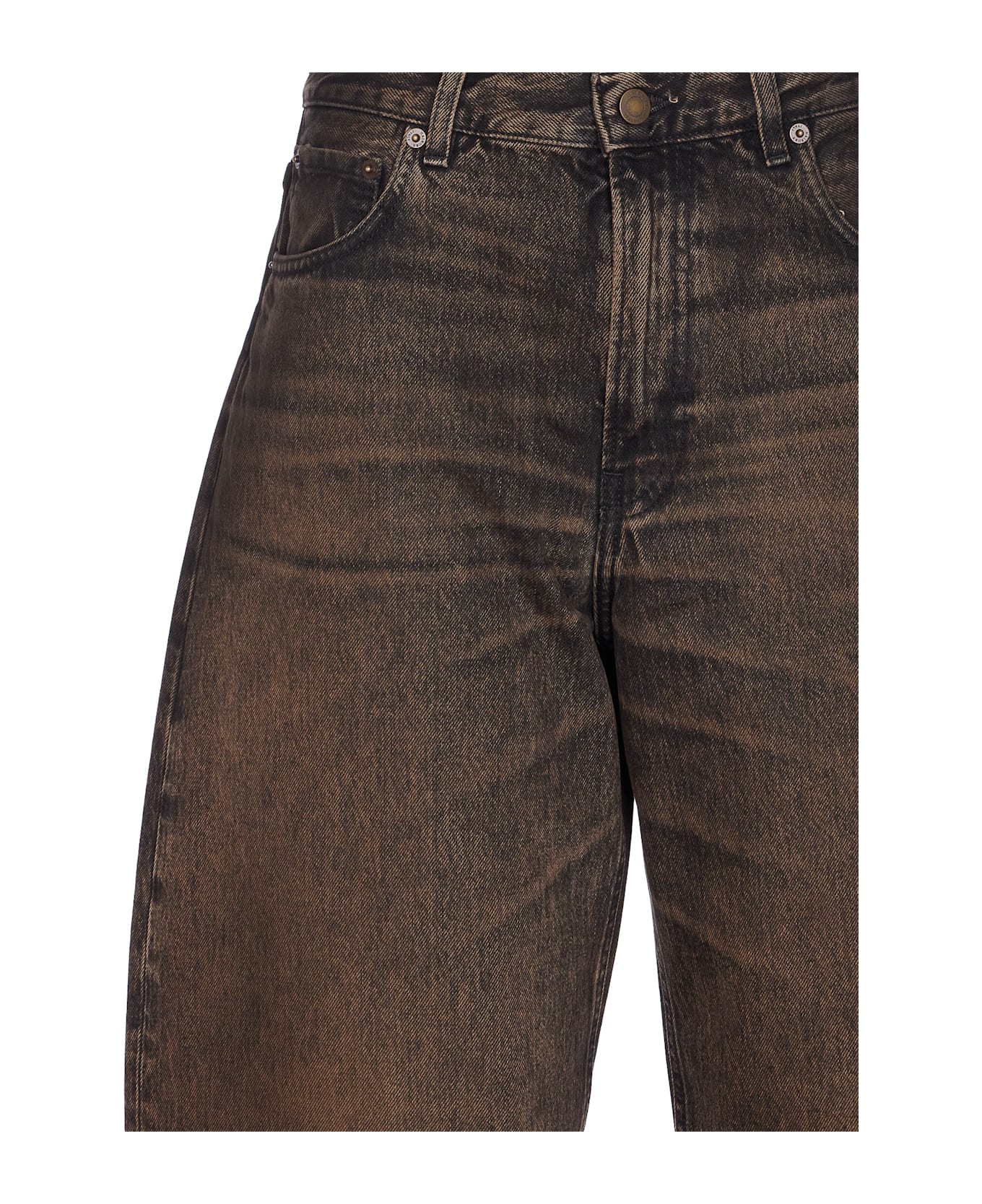 デニム・ジーパン HAIKURE FW25 BIBI BROWN BLACK (HEW03351DF174 L0897) BIBI BROWN BLACK Haikure