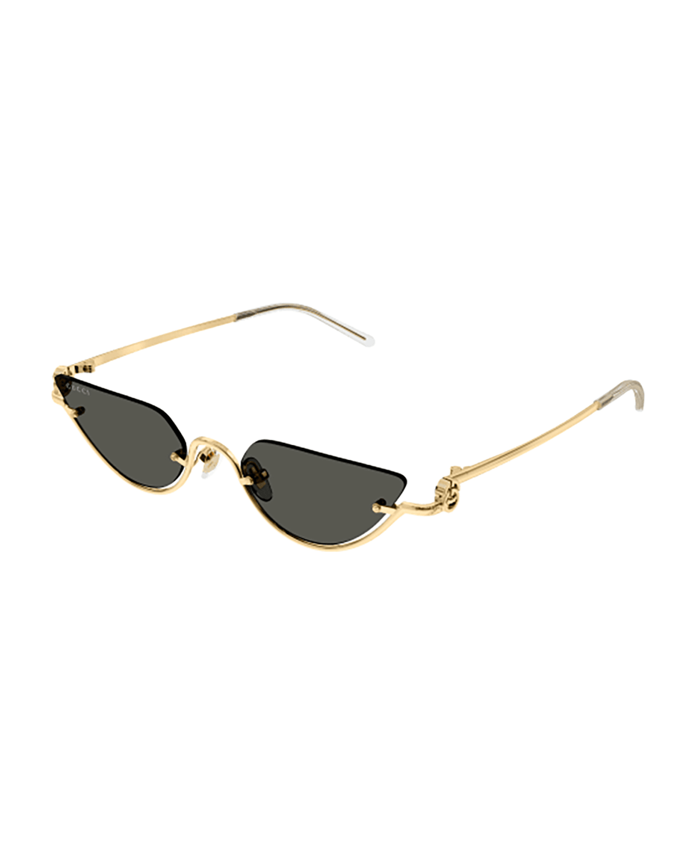 Gucci Eyewear GG1603S Sunglasses - Gold Gold Grey サングラス